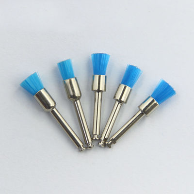 Dental Polishing Prophy Brush Nylon White Flat Head Soft Colorful Latch Style