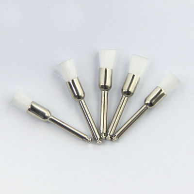 Dental Polishing Prophy Brush Nylon White Flat Head Soft Colorful Latch Style