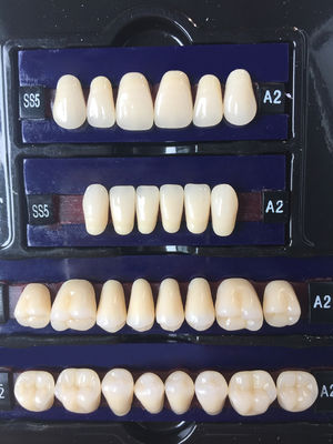 Dental Synthetic Resin Teeth Materials Multi Layers Composite False Teeth HSS3 HC3 M32