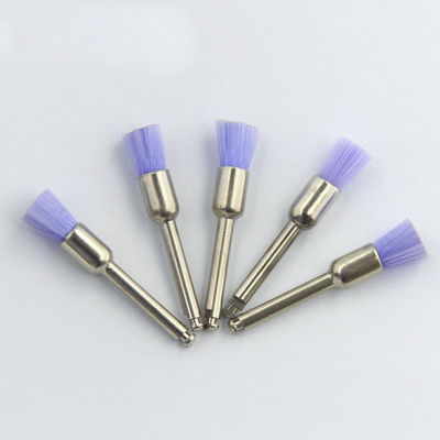 Dental Polishing Prophy Brush Nylon White Flat Head Soft Colorful Latch Style
