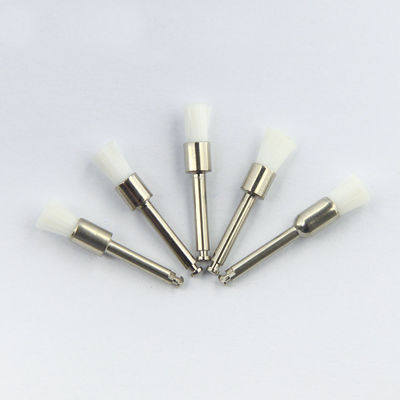 Dental Polishing Prophy Brush Nylon White Flat Head Soft Colorful Latch Style