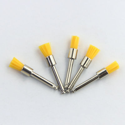 Dental Polishing Prophy Brush Nylon White Flat Head Soft Colorful Latch Style